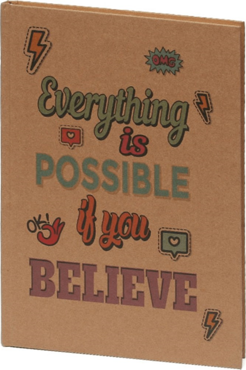 Ayraçlı Kitap Kağıdı Kraft Kapak 20X28Cm Kf510A