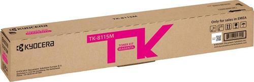 Tk-8115M Magenta Kırmızı Orjinal Fotokopi Makinesı Toneri Ecosys M8124Cidn-M8130Cidn 6.000 Sayfa Kapasiteli