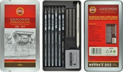 Koh-i Noor Gioconda Sanatsal Grafit Seti Metal Kutu For Sketching 11 Parça 8894