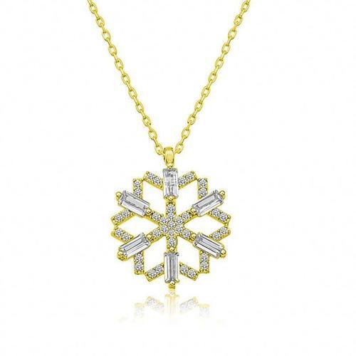 Swarovski Taşlı Gümüş Kuğu Bayan Kolye