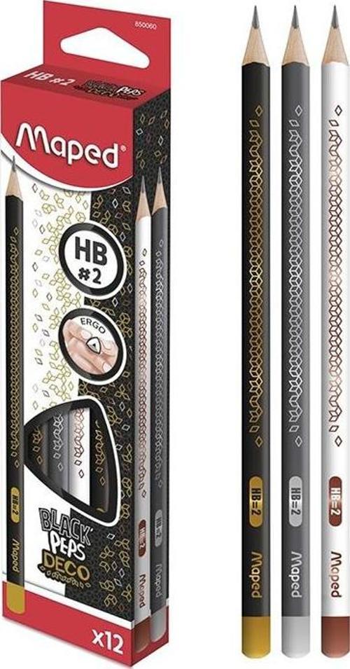 Black Peps Kurşun Kalem Deco HB (12 Li Paket) 3154148500605
