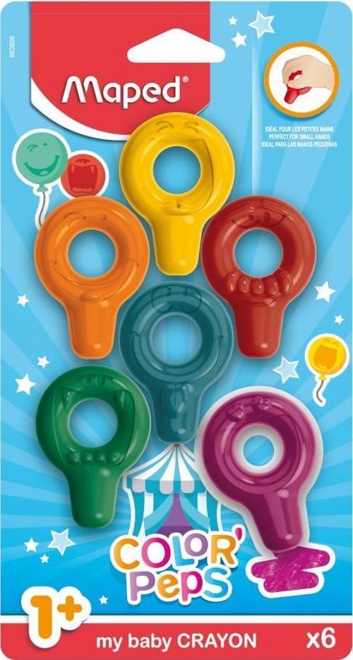 Color Peps 6 Renk Bebek Crayon Bebek Boya Kalemi 3154147491550