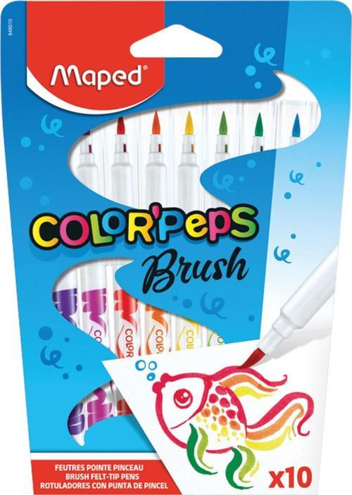 Color Peps Brush Fırça Uçlu Keçeli Kalem 12 Renk 3154148480105
