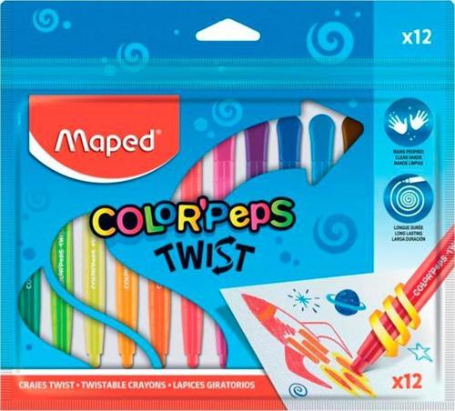 Color Peps Çevirmeli Mum Boya 12 Renk 3154148606123
