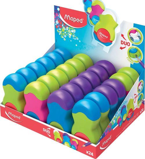 Loopy Renkli Tek Delikli Silgili Kalemtıraş (24 Lü Paket) 3154140491215