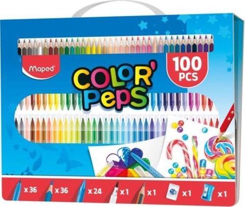 Color'Peps Boyama Seti Taşıma Çantalı 100 Parça 907003