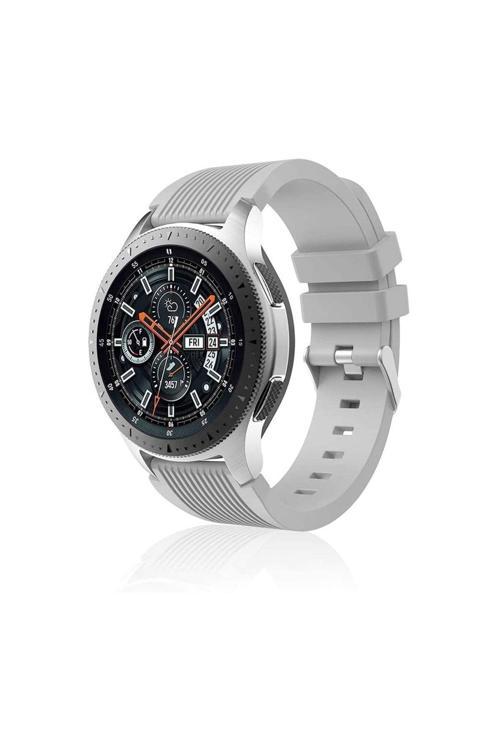 Samsung Gear S3 Frontier-Classic Uyumlu Tokalı Silikon Kordon