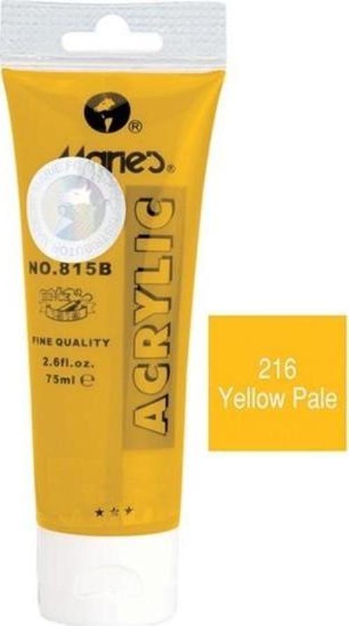 Akrilik Boya 75 Ml Yellow Pale 815-216 MRMAR0142 (1 Adet)
