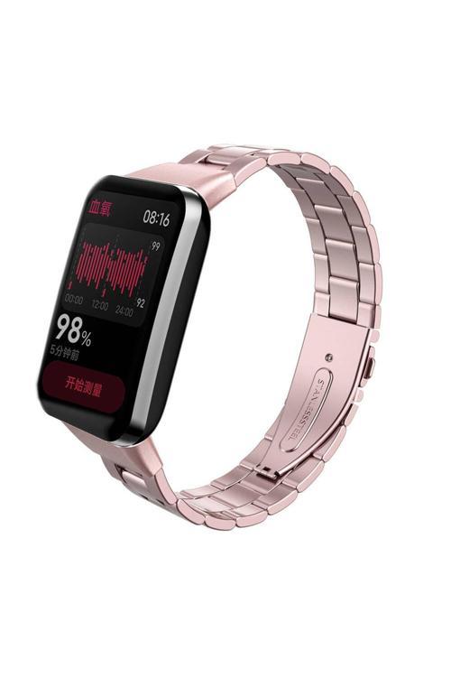 Xiaomi Mi Band 7 Pro İle Uyumlu Ayarlanabilir Paslanmaz Çelik Kordon+ Kordon Ayarlama Aparatı Hediye