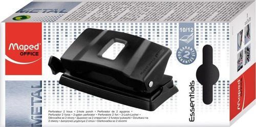 Essentials Metal 2 Delikli Delgeç 12 Sayfa Kapasiteli Siyah 3154144011112