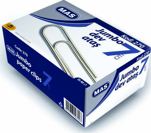 270 Ataş (Ataç) Dev Jumbo 70 Mm 25 Li (18 Kutu)