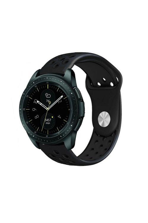 Samsung Galaxy Watch Active 2 (40-44 Mm )Galaxy Watch 3 (41 Mm) 20 Mm Delikli Spor Silikon Kordon