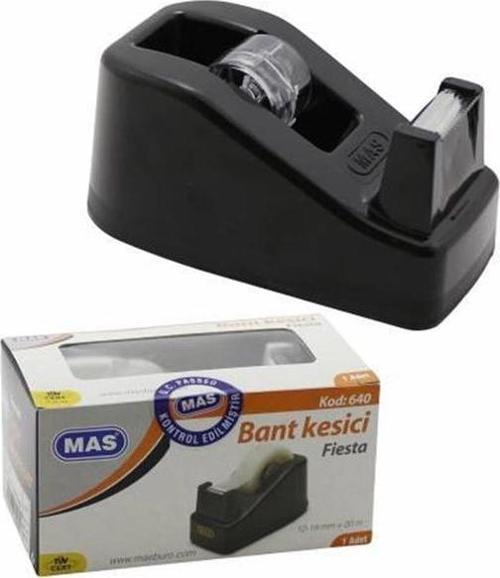 640 Selefon Bant Makinesı Fiesta Küçük 12X20 (Bant Kesici) Siyah
