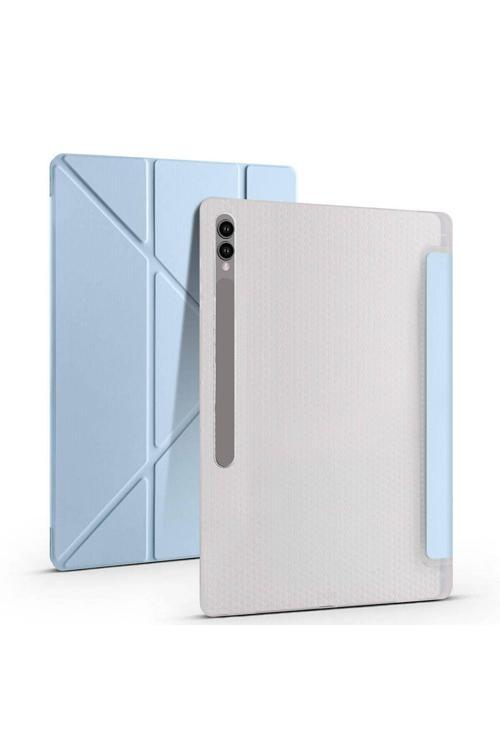 Samsung Galaxy Tab S10 S9 S8 Ultra 14.6 İnç Uyumlu Kılıf Üçgen Standlı Kalem Bölmeli Tablet Kılıfı