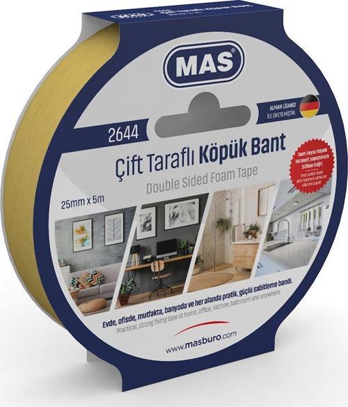 Çift Taraflı Köpük Bant 25 Mm X 5 Metre 2644