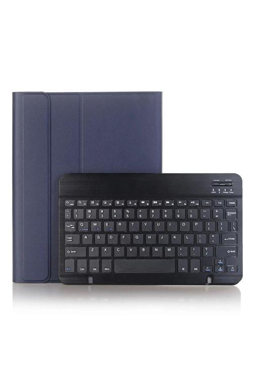 Samsung Galaxy Taba8 10.5 Smx200X205-X207 Uyumlu Bluetooth Özellikli Türkçe Q Klavyeli Tablet Kılıfı