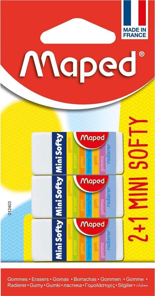 Softy Mini Silgi 3 Lü Paket Blister 012403
