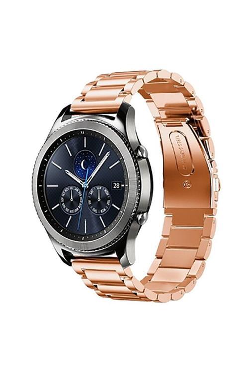 Samsung Galaxy Watch 3 45 Mm- Samsun Galaxy Watch 46 Mm Uyumlu 22 Mm Paslanmaz Çelik Kordon