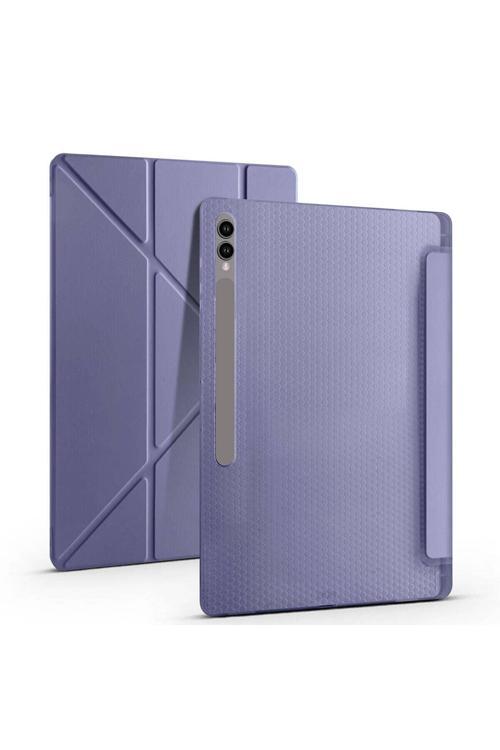 Samsung Galaxy Tab S9 Ultra 14.6'' İnç Uyumlu Kılıf Üçgen Standlı Kalem Bölmeli Tablet Kılıfı