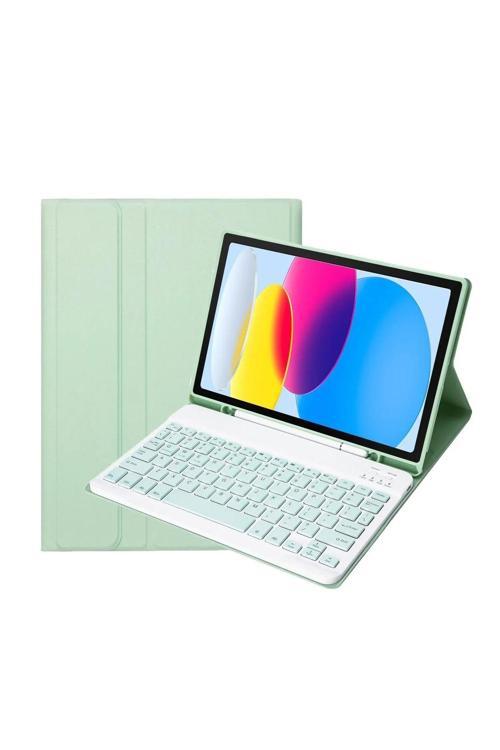Ipad Pro 11 /1.2.3.4. Nesil A243 5A2759 A2761 A2762 Bluetooth Özellikli Kalem Bölmeli Klavyeli Kılıf