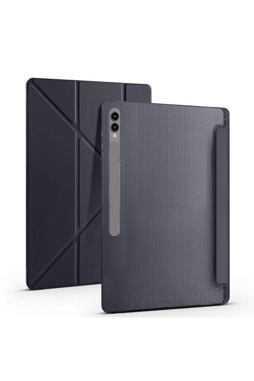 Samsung Galaxy Tab S10 S9 S8 Ultra 14.6 İnç Uyumlu Kılıf Üçgen Standlı Kalem Bölmeli Tablet Kılıfı