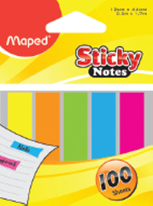 Sticky Notes 12 X 44 Mm Yapışkanlı Ayraç 100 Etiket (18 Li Paket) 6939789303221