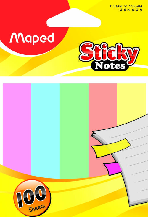 Sticky Notes 15 X 76 Mm 100 Yaprak Yapışkanlı Ayraç (12 Li Paket) 3154147582107