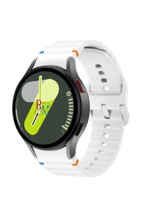 Samsung Galaxy Watch 7 40 Mm / 44 Mm / Fe 40 Mm İle Uyumlu Kavisli Spor Silikon Kordon
