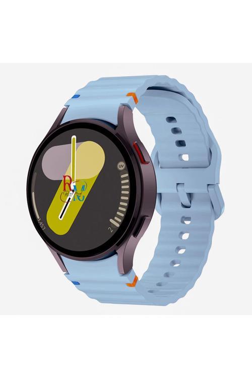 Samsung Galaxy Watch 6 43 Mm İle Uyumlu Kavisli Spor Silikon Kordon