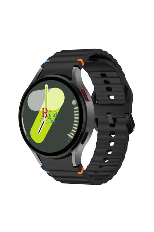 Samsung Galaxy Watch 6 44 Mm İle Uyumlu Kavisli Spor Silikon Kordon