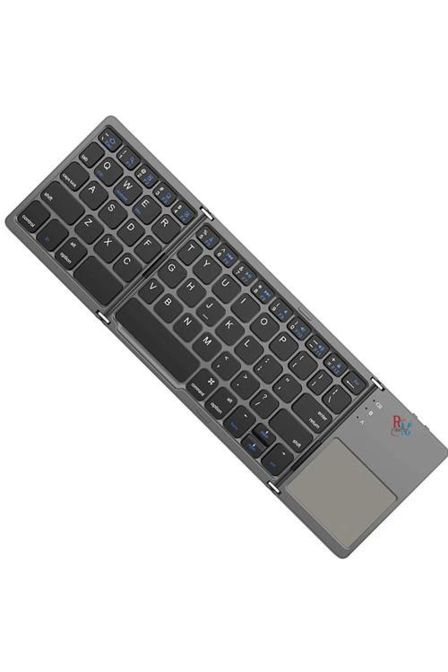 Samsung Galaxy Tab S6 Lite P617 Uyumlu Klavye Katlanabilir Taşıması Kolay Mini Bluetooth Klavye