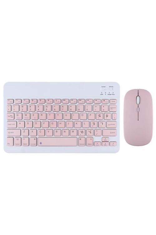 Samsung Galaxy Tab S10 Plus X820 12.4'' İle Uyumlu Bluetooth Özellikli Klavye Mouse Set