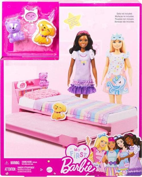 Mattel Oyuncak Barbie İlk Bebeğim Barbienin Yatağı Oyun Seti Hmm64