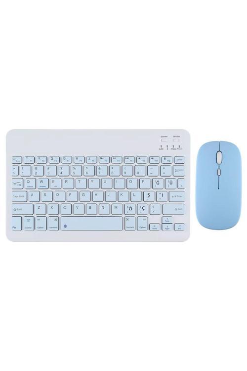 Samsung Galaxy Tab S10 Ultra 14.6 '' İle Uyumlu Bluetooth Özellikli Klavye Mouse Set