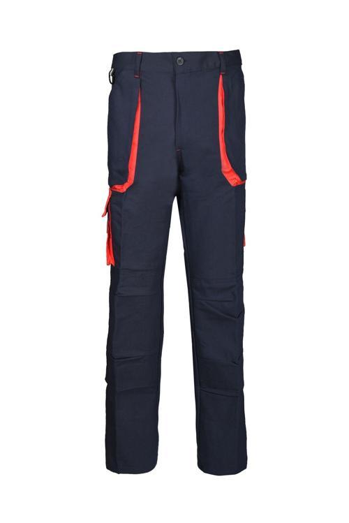 LACİVERT KIRMIZI MODELLİ İŞ PANTOLONU