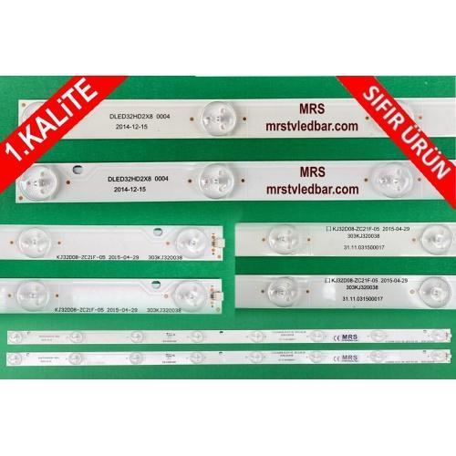 DLED32HD2X8, DLED32HD2X8 0004, AWOX 3282 PANEL LED TAKIM 2 ADET, KJ32D08-ZC21F-05
