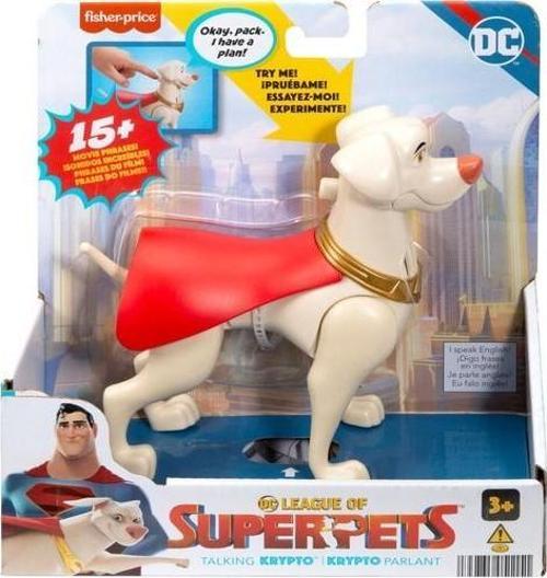 Oyuncak İmaginext Süperman Krypto Köpek Dc League Of Super Pets Sesli Figürler Superman Krypto HJF28 (Karışık Mod