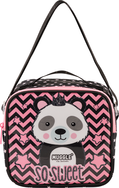 Beslenme Çantası Panda Siyah Mu-7334