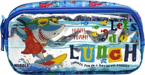Kalem Çantası Cute Shark Mavi Mu-0082