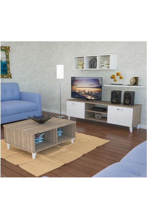 Tv Ünitesi Takımı Orta Sehpa Duvar Rafı Tv Sehpası Salon Tv Mobilyası