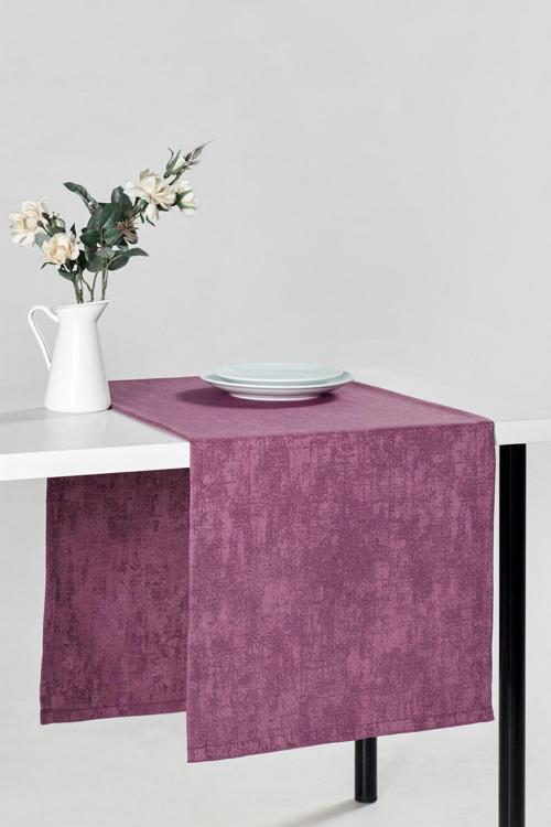 Mürdüm Runner - 50X160 Cm - Su Itici Ve Leke Tutmaz - Milano Model