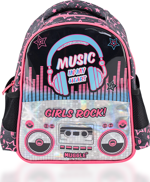 Okul Sırt Çantası Music Siyah Mu-7143