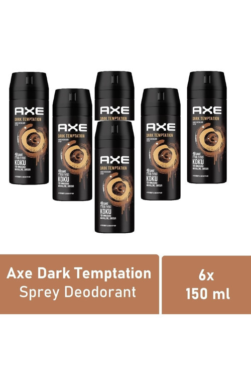 Erkek Deodorant Dark Temptation 150 Ml - 6'Lı Avantaj Paketi