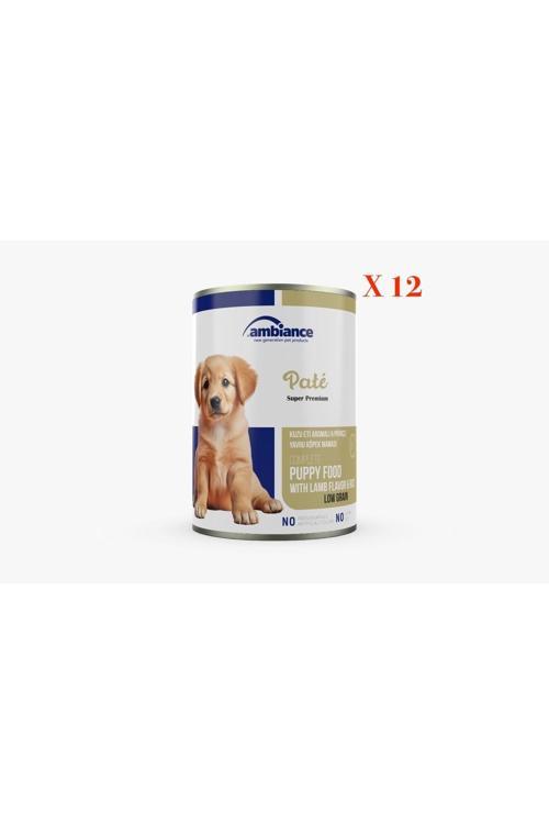Yavru Köpek Konserve Kuzu Etlı Ezme 12'Li 400 Gr (Köpek Maması)