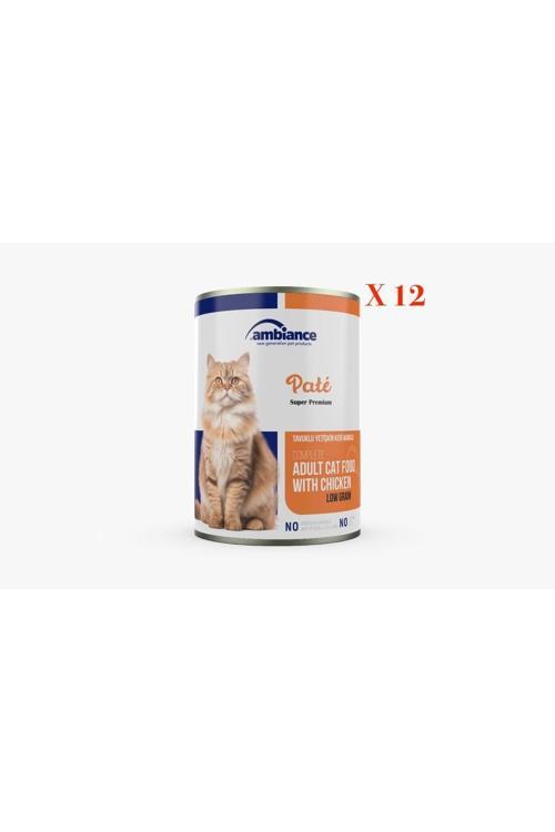 Yetıskın Kedı Konserve Tavuk Etlı Ezme 12'Li 415 Gr
