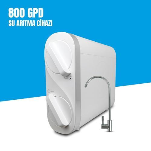 Yeni Nesil 800 Gpd Su Arıtma Arıtma Cihazı - Beyaz Renk Ideal Mağaza