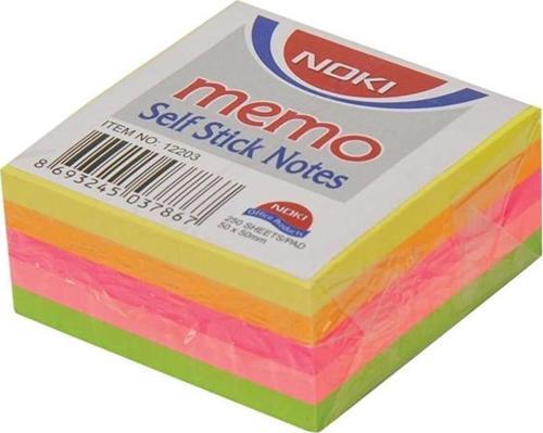 Yapışkanlı Not Kağıdı 250 Yaprak 50X50Mm Pastel Küp 5 Renk No:12203