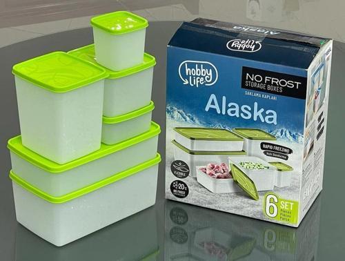 1155 Alaska No Frost -20°C 6'lı Dondurucu Saklama Kabı