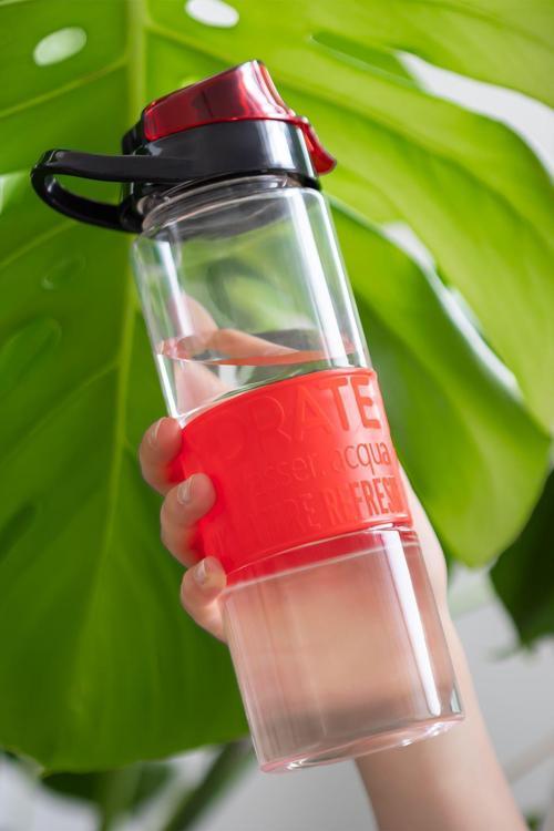 161553 Su Şişesi Matara Suluk 650 Ml Kırmızı