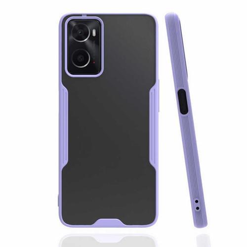 Oppo A76 Kılıf Kamera Korumalı Arkası Şeffaf Silikon
